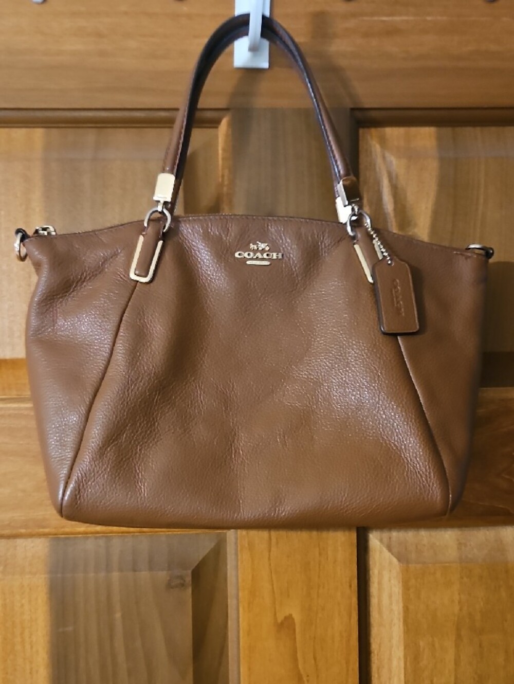 Coach Brown Pebbled Leather Crossbody/Handbag - Picture 2 of 11